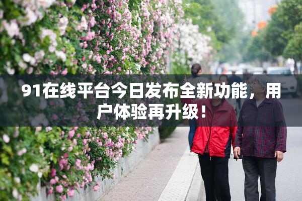 91在线平台今日发布全新功能，用户体验再升级！
