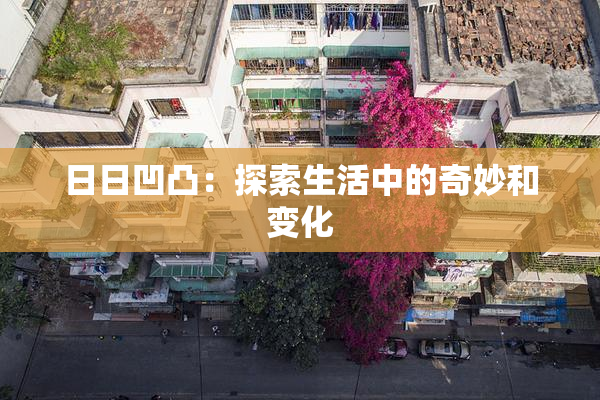 日日凹凸：探索生活中的奇妙和变化