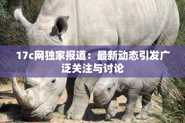 17c网独家报道：最新动态引发广泛关注与讨论
