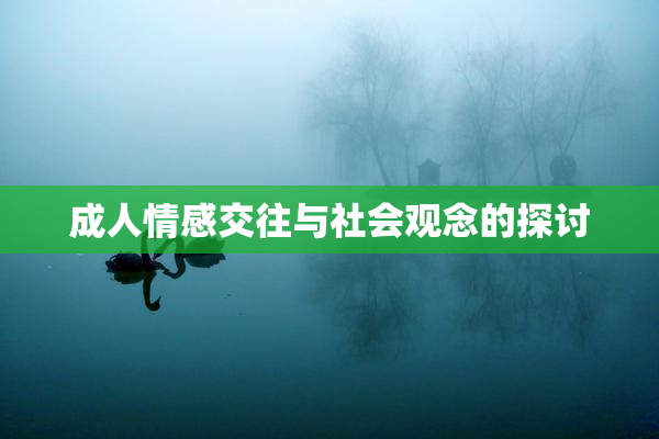 成人情感交往与社会观念的探讨