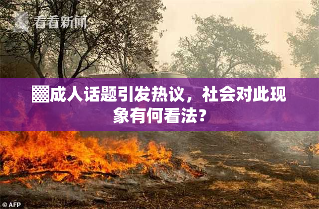 ▓成人话题引发热议，社会对此现象有何看法？