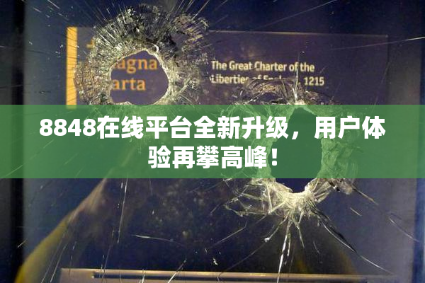 8848在线平台全新升级，用户体验再攀高峰！