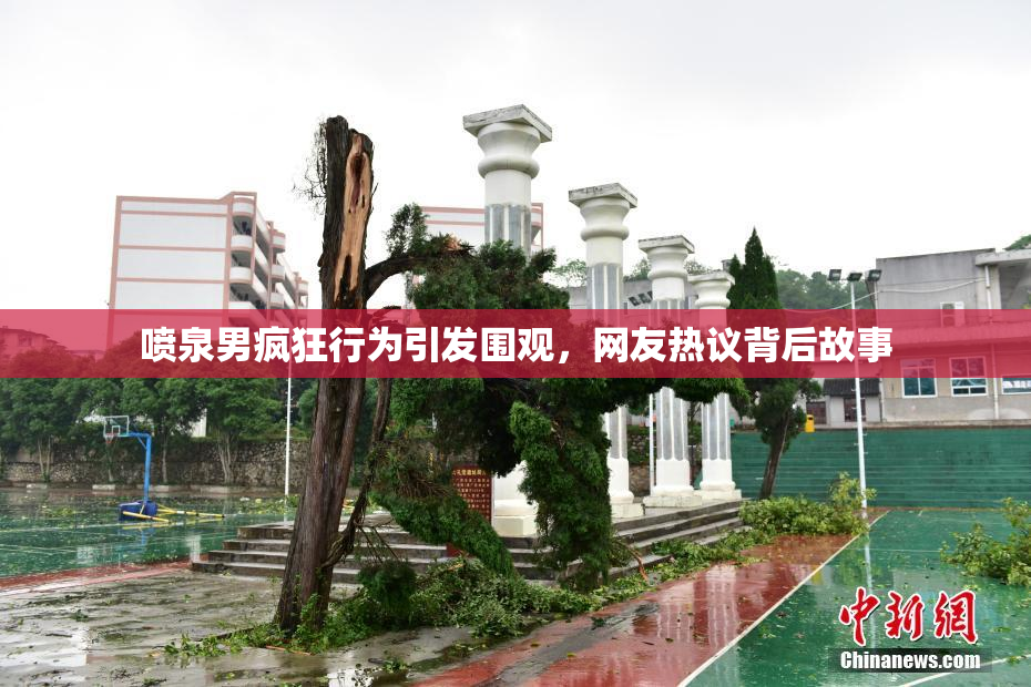 喷泉男疯狂行为引发围观，网友热议背后故事
