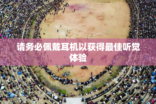 请务必佩戴耳机以获得最佳听觉体验