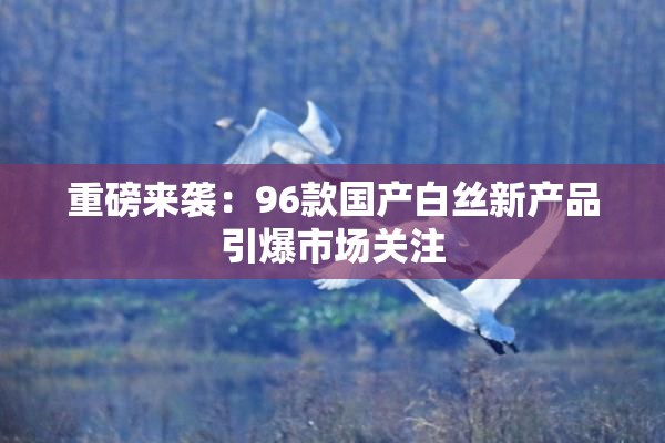 重磅来袭：96款国产白丝新产品引爆市场关注